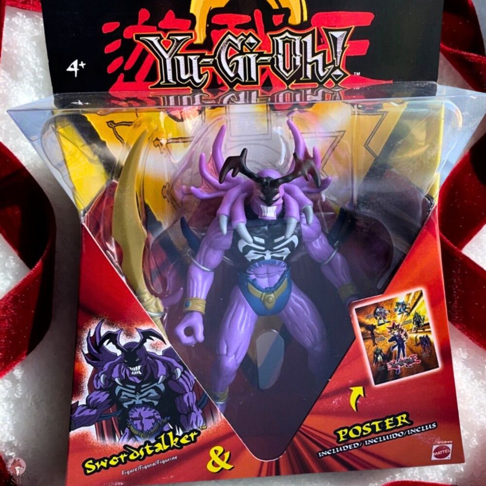 YuGiOh Swordstalker 6" Action Figure with Poster, RARE NIB 2002 Collectible